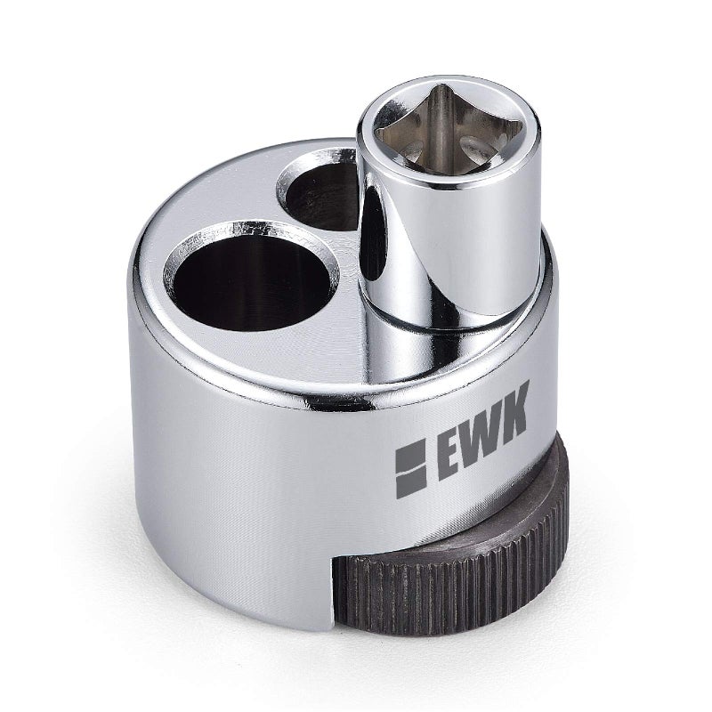 EWK Stud Extractor for 1/4 to 3/4 Inch Broken Stud and Stripped Bolt on Engine Block Exhaust Manifold, Bolt Extractor Nut Splitter With Knurled Roller and Cam Lock, Grip Damaged Screws - Image 1